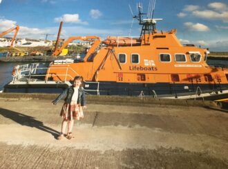 One of our pupils paid a visit to Portrush's lifeboat.