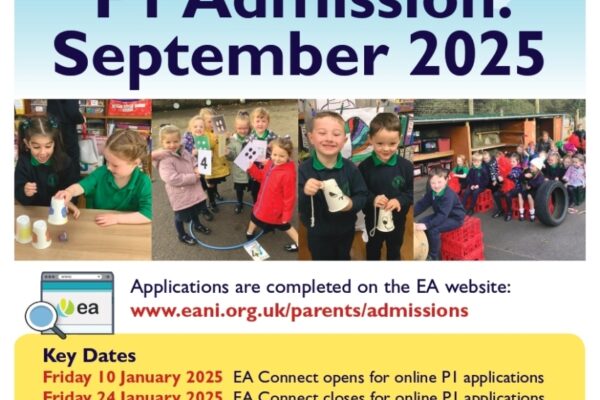 Primary 1 Admissions:  For Children Due to Start School in September 2025