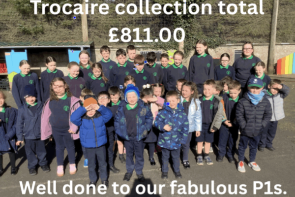 Trócaire Counting with Primary 1 & 7