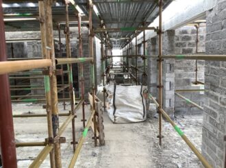 Corridor to infant wing from the central courtyard.
