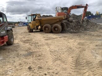 A few pupils in school would love to drive the diggers!