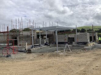 Senior pupils' covered outdoor play area.