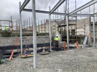 Senior pupils' covered outdoor play area.