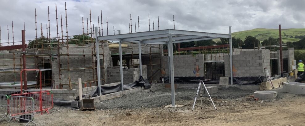 Senior pupils' covered outdoor play area.